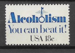 USA 1981.  Alcoholism Sc 1927  (**) - Unused Stamps