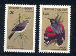 Andorra -Franc 1981 Naturaleza Pajaros. Y=294-5 E=315-6 (**) - Autres & Non Classés