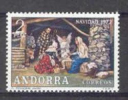 Andorra - 1972, Navidad  E=79 S=71 (**) - Nuevos