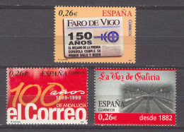 Spain 2003 - Diarios Centenarios Ed 4027-29 (**) - Nuovi