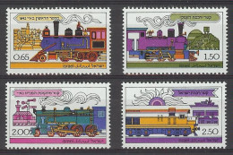 Israel 1977.  Railways (no Tabs) Mi 722y-25y  (**) - Usados (sin Tab)