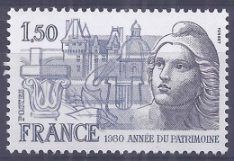 Francia 1980. YT = 2092 -  (**). Año Del Patrimonio - Unused Stamps