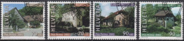 2002 Schweiz Pro Patria, Wertvolle Bauten Am Wasser ⵙ Zum:CH B276-B279, Mi:CH 1790-1793, Yt:CH 1714-1717 - Used Stamps