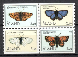 Aland 1994 / Butterflies MNH Mariposas Papillons Schmetterlinge / Mo19  3-11 - Butterflies