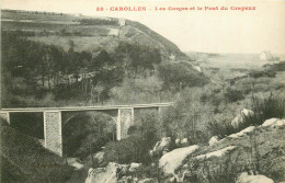 Top Promotion 2 Cpa 50 CAROLLES. Gorges Et Pont Du Crapeux Ainsi Petite Grotte De La Plage - Autres & Non Classés