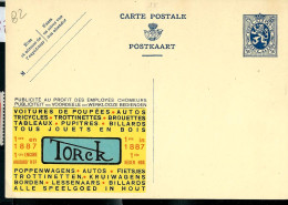 Publibel Neuve N° 82 ( Jouets TORCK  - Trotinettes - Cycles - Brouettes - Billards; Depuis 1887) - Werbepostkarten