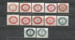 2795-SERIE COMPLETA Liechtenstein TASAS 1920 Nº 1/12 SELLOS CLASICOS - Unused Stamps