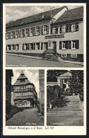 AK Monzingen /Nahe, Gasthaus Zur Traube, Altes Haus, Friedhofsportal  - Altri & Non Classificati