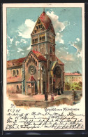 Künstler-AK München, St.-Anna-Kirche  - München