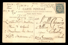 10 - CORRESPONDANCE ENTRE L'ABBE CHAMOIN A VILLIERS-LE-BOIS ET L'ABBE CHAILLOT A BOURBONNE-LES-BAINS (HAUTE-MARNE) - Autres & Non Classés