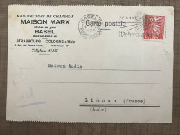 Manufacture De Chapeaux MAISON MARX Courrier - Historische Dokumente