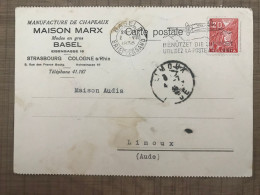 Manufacture De Chapeaux MAISON MARX Courrier - Historical Documents