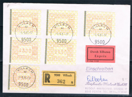 Austria, 1983 EMA , Lettera Raccomandata Fdc Da Villach A Furth Con 6 Valori Macchinette. - Macchine Per Obliterare (EMA)