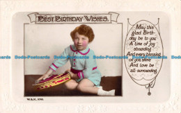 R091679 Greetings. Best Birthday Wishes. A Boy. Wildt And Kray. RP - Mundo