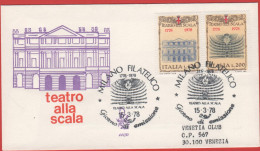 ITALIA - ITALIE - ITALY - 1978 - Bicentenario Della Costruzione Del Teatro Alla Scala - FDC Venetia - Viaggiata Con Annu - FDC