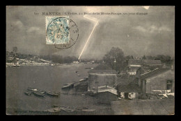 44 - NANTES - L'ERDRE AU PONT DE LA MOTTE ROUGE UN JOUR D'ORAGE - FOUDRE - ECLAIR - Nantes