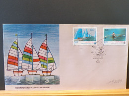 107/219B  FDC INDIA - Rowing