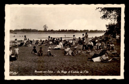 44 - MAUVES-SUR-LOIRE - LA PLAGE ET L'ENTREE DE L'ILE - Mauves-sur-Loire