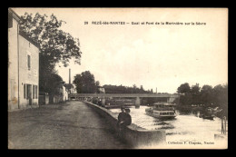 44 - REZE-LES-NANTES - QUAI ET PONT DE LA MORINIERE SUR LA SEVRE - Sonstige & Ohne Zuordnung