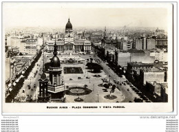 CPA (Réf : I503) 107. BUENOS AIRES  (AMÉRIQUE ARGENTINE) PLAZA CONGRESO Y VISTA PARCIAL (animée, Voitures Anciennes) - Argentinien