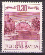 Yugoslavia 1966 - 400 Years Of Old Bridge In Mostar - Mi 1185 - MNH**VF - Nuovi