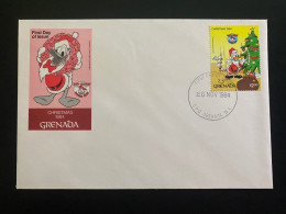 FDC Grenada  - 26/11/1984 - Walt Disney - Donald - Picsou - Disney