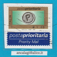 USATI ITALIA POSTA PRIORITARIA 2006 - Ref.1447  "9^ Emissione" 1 Val. €1,40 Con Appendice - - 2001-10: Used