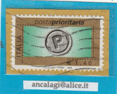 USATI ITALIA POSTA PRIORITARIA 2006 - Ref.1447A  "9^ Emissione"  Val. €1,40 - - 2001-10: Usati