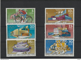 RDA 1976 Jeux Olympiques De Montréal, Cyclisme, Tir, Régate, Course De Fond Yvert 1803-1808 NEUF** MNH Cote 5,50 Euros - Neufs