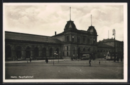 AK Mainz, Haupt-Bahnhof, Strassenbahn  - Mainz