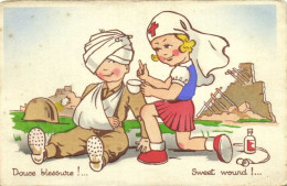 Illustrateur Douce Blessure !... Sweet Wound !... RV - Humorous Cards