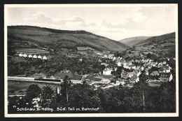 AK Schönau Bei Hdlbg., Südlicher Teil Mit Bahnhof  - Other & Unclassified