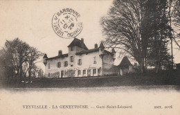 REF.AC . CPA . 87 . VEYVIALLE LA GENEYTOUSE . GARE SAINT LEONARD - Andere & Zonder Classificatie