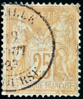 -Sage N°92 Type Ll Ob: MARSEILLE BOURSE .( Pli ) - 1876-1898 Sage (Tipo II)