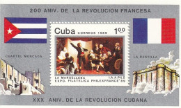 CUBA Block 116,unused - Revolución Francesa