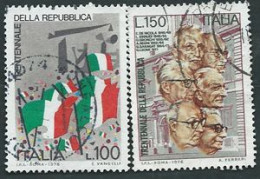 Italia 1976; 30° Anniversario Della Repubblica. Serie Completa, Usati. - 1971-80: Used