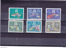 RDA 1976 POISSONS D'AQUARIUM Yvert 1852-1857, Michel 2176-2181 NEUF** MNH Cote Yv 5 Euros - Unused Stamps