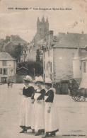 QUIMPERLE : PLACE NATIONALE ET L'EGLISE SAINT MICHEL - Quimperlé