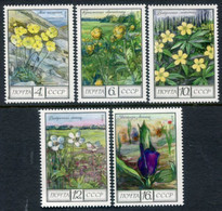 SOVIET UNION 1975 Flowers MNH / **.  Michel 4428-32 - Nuovi