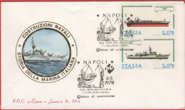 ITALIA - ITALIE - ITALY - 1978 - Navi - 2ª Emissione - FDC Roma Luxor - FDC