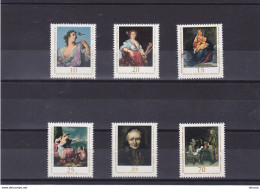 RDA 1976 Peintures, Murillo, Strozzi, Terboch Yvert 1863-1868, Michel 2193-2198 NEUF** MNH Cote Yv 5 Euros - Unused Stamps