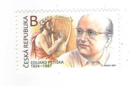 Year 2024 - Nice Czechoslovak Writer Eduard Petiska, 1 Stamp, MNH - Unused Stamps