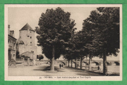 NEVERS - QUAI AMIRAL JACQUINOT ET TOUR GOGUIN  - Carte Vierge - Nevers