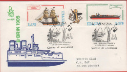 ITALIA - ITALIE - ITALY - 1978 - Navi - 2ª Emissione - FDC Venetia - Viaggiata Con Annullo - FDC