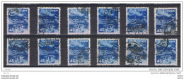 JAPAN:  1952  YOMEI  DOOR  -  45 Y. USED  STAMPS  -  REP.  12  EXEMPLARY  -  YV/TELL. 510 - Usati