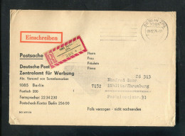 "BERLIN" 1974, Reco-Brief "Postsache" Ex "1085 BERLIN ZPA" (A2002) - Briefe U. Dokumente