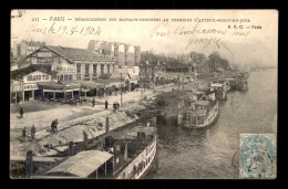 75 - PARIS 16EME - DEBARCADERES DES BATEAUX-PARISIENS AU TERMINUS D'AUTEUIL-POINT-DU-JOUR - Arrondissement: 16