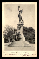 75 - PARIS 19EME - PLACE ARMAND CAREL - STATUE DE JEAN MACE (1815-1894) DETRUITE - District 19