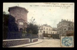 75 - PARIS 18EME - ANCIEN RESERVOIR DE MONTMARTRE RUE LEPIC - CARTE COLORISEE - District 18