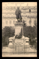 75 - PARIS 14EME - SQUARE JACQUES ANTOINE - STATUE DE FRANCOIS RASPAIL (1794-1878) DISPARUE  - Arrondissement: 14